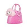 Kép 1/5 - Gyermek plüss játék PlayTo kutyus táskába rózsaszín