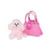 Kép 3/5 - Gyermek plüss játék PlayTo kutyus táskába rózsaszín