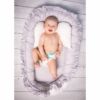 Kép 3/3 - Luxus babafészek kisbabák számára Belisima Nyuszi fehér-szürke