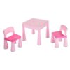 Kép 1/6 - Gyerek szett NEW BABY - asztalka két székkel rózsaszín