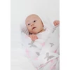 Kép 4/4 - Pólyakendő New Baby fehér pillangó