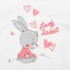 Kép 2/2 - Baba body rövid ujjú New Baby Lovely Rabbit rózsaszín