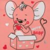 Kép 3/3 - Baba patentos body New Baby Mouse lazac szín