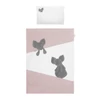 Kép 1/4 - 3-részes ágyneműgarnitúra Belisima Mouse 100x135 rózsaszín