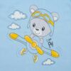 Kép 2/2 - Baba rugdalózó New Baby Teddy pilot kék