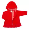 Kép 2/3 - Plüss kapucnis pulóver New Baby Baby piros