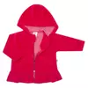 Kép 2/3 - Plüss kapucnis pulóver New Baby Baby sötét rózsaszín