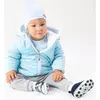 Kép 2/3 - Téli baba kabát sapkával Nicol Kids Winter kék