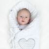Kép 6/8 - Luxus megkötős pólya Minka New Baby Áfonya 75x75 cm