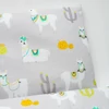 Kép 2/7 - 3-részes ágyneműhuzat New Baby 100/135 cm lama szürke-mustárszín