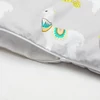 Kép 6/7 - 3-részes ágyneműhuzat New Baby 100/135 cm lama szürke-mustárszín