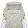 Kép 1/7 - 3-részes ágyneműhuzat New Baby 100/135 cm lama szürke-mustárszín