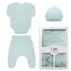Kép 1/5 - 3-részes baba együttes újszülötteknek New Baby I AM kék