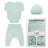 Kép 1/5 - 3-részes baba együttes újszülötteknek New Baby I AM menta