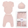 Kép 1/5 - 3-részes baba együttes újszülötteknek New Baby I AM rózsaszín
