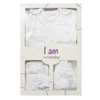 Kép 9/9 - 7-részes baba együttes újszülötteknek New Baby I AM fehér
