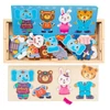 Kép 4/5 - Állatos puzzle dobozban Montessori Baby Mix