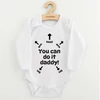 Kép 1/2 - Baba body nyomtatással New Baby You can do it daddy!