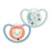 Kép 1/4 - Baba cumi  NUK Space Nights 6-18h 2 db/BOX fiú