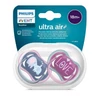 Kép 2/4 - Baba cumi Ultra air  Avent + 18 hónap - 2 darab lány elefánt