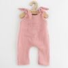 Kép 1/2 - Baba muszlin kantáros nadrág New Baby Soft dress rózsaszín