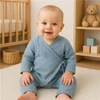 Kép 4/4 - Baba muszlin kezeslábas New Baby blue