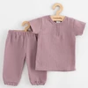 Kép 1/4 - Baba muszlin szett póló és nadrág New Baby lavender