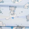Kép 2/2 - Baba párna - ék alakú New Baby BASIC fehér 30x37 cm bear blue