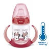 Kép 1/4 - Baba tanuló itatópohár NUK Disney Mickey hőmérséklet jelzővel 150 ml piros