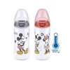 Kép 2/3 - Baba tanuló itatópohár NUK Disney Mickey hőmérséklet jelzővel 300 ml szürke