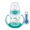 Kép 1/3 - Baba tanuló itatópohár NUK hőmérséklet jelzővel 150 ml zöld