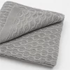 Kép 2/2 - Bambusz kötött takaró New Baby mintával 100x80 cm grey