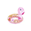 Kép 2/7 - Bestway felfújható gyerek úszógumi csillámokkal 61x61 cm Flamingó