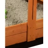 Kép 3/15 - Fa homokozó árnyékoló tetővel Baby Mix 120x120 cm sárga-fehér