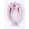 Kép 1/3 - Fonott babafészek kisbabák számára Velvet  Belisima pink