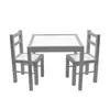 Kép 1/4 - Gyerek fa asztal székekkel Drewex szürke