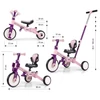 Kép 12/12 - Gyerek háromkerekű bicikli 5az1-ben Milly Mally Optimus Max tolókarral pink
