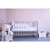 Kép 2/2 - Gyerek kiságy New Baby ELSA standard fehér-szürke