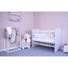Kép 1/2 - Gyerek kiságy New Baby LEO standard fehér-szürke