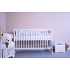 Kép 2/2 - Gyerek kiságy New Baby POLLY standard fehér-szürke