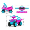 Kép 5/7 - Gyerek négykerekű jármű Milly Mally Monster Pink