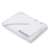 Kép 1/4 - Gyermek frottír törölköző és kapucnival New Baby BASIC 100x100 fehér-kék