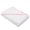 Kép 4/4 - Gyermek frottír törölköző és kapucnival New Baby BASIC 100x100 fehér-rózsaszín