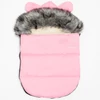 Kép 1/3 - Luxus téli lábzsák füles kapucnis New Baby Alex Wool pink