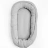 Kép 2/5 - Muszlin babafészek kisbabák számára New Baby light grey