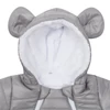 Kép 2/5 - Téli kezeslábas kapucnival és fülekkel New Baby Pumi grey