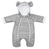 Kép 1/5 - Téli kezeslábas kapucnival és fülekkel New Baby Pumi grey