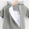 Kép 2/3 - Téli kezeslábas kapucnival New Baby Frosty grey