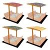 Kép 3/6 - Tető a gyermek fa homokozóhoz Baby Mix 120x120 cm piros-fehér