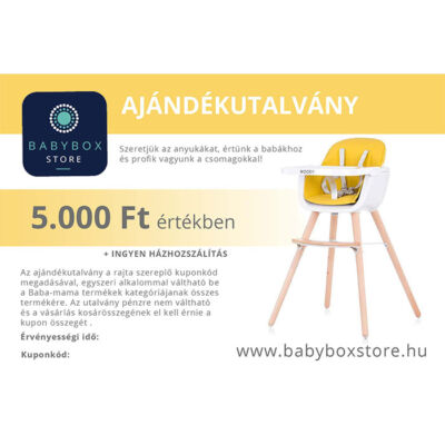 BabyBox Store Ajándékutalvány 5.000 Ft